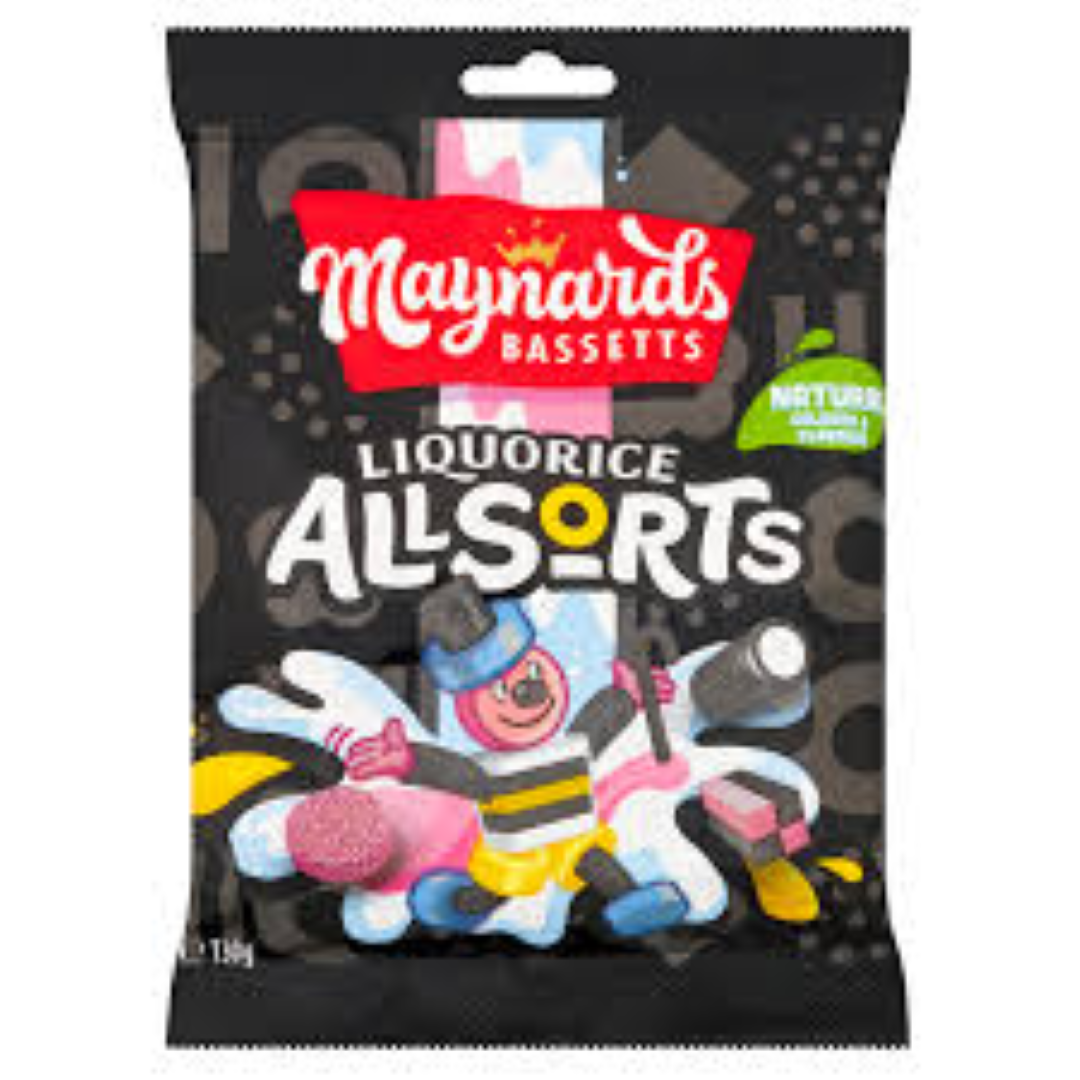 MAYNARDS BASSETTS LIQUORICE ALLSORTS 130G